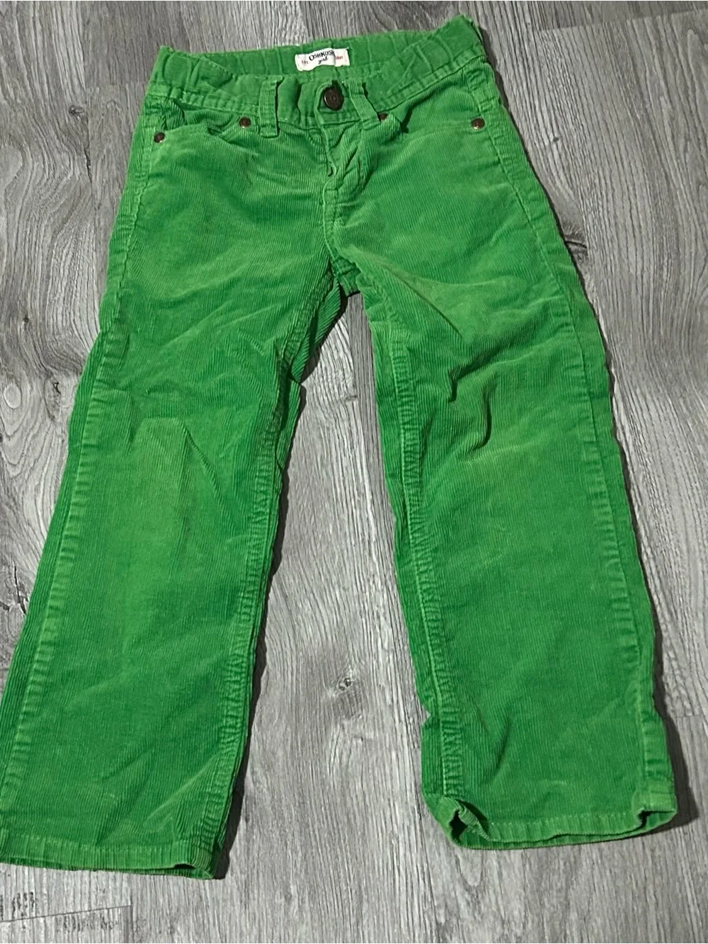 OshKosh B'gosh Bright Green Corduroy Bootcut Pants